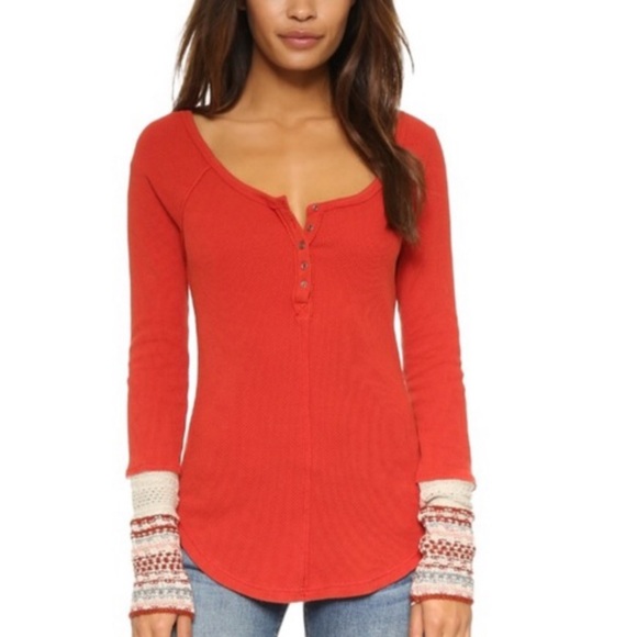 Free People Tops - Free People thermal Newbie Ski Lodge Henley top